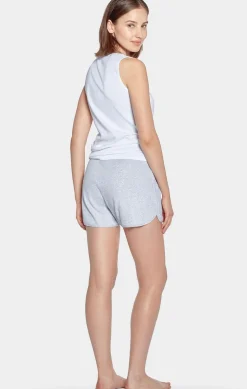 Best Enebe Pyjaa Court Gri En Coton tretch Femme Pyjamas