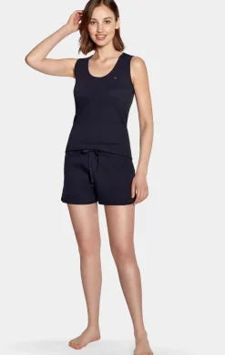 Hot Enebe Pyjaa Court arine En Coton tretch Femme Pyjamas