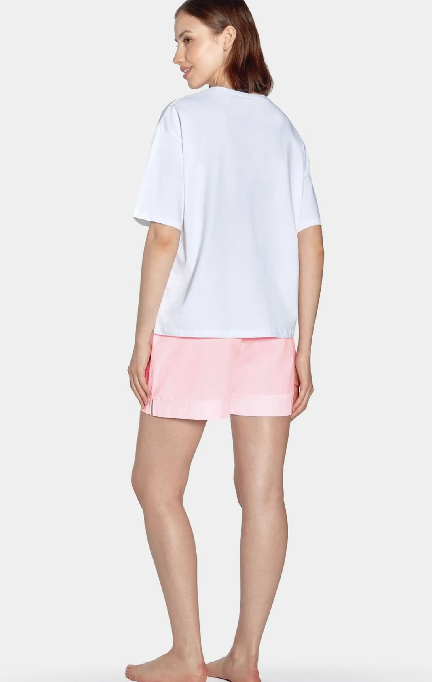 Discount Enebe Pyjaa Court Roe Et Banc En Jerey Coton Femme Pyjamas