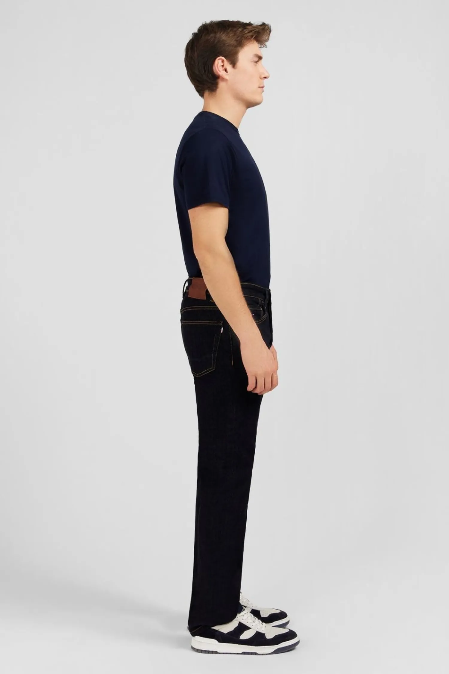 Best Jean Bleu Marine En Coton Extensible Homme Pantalons