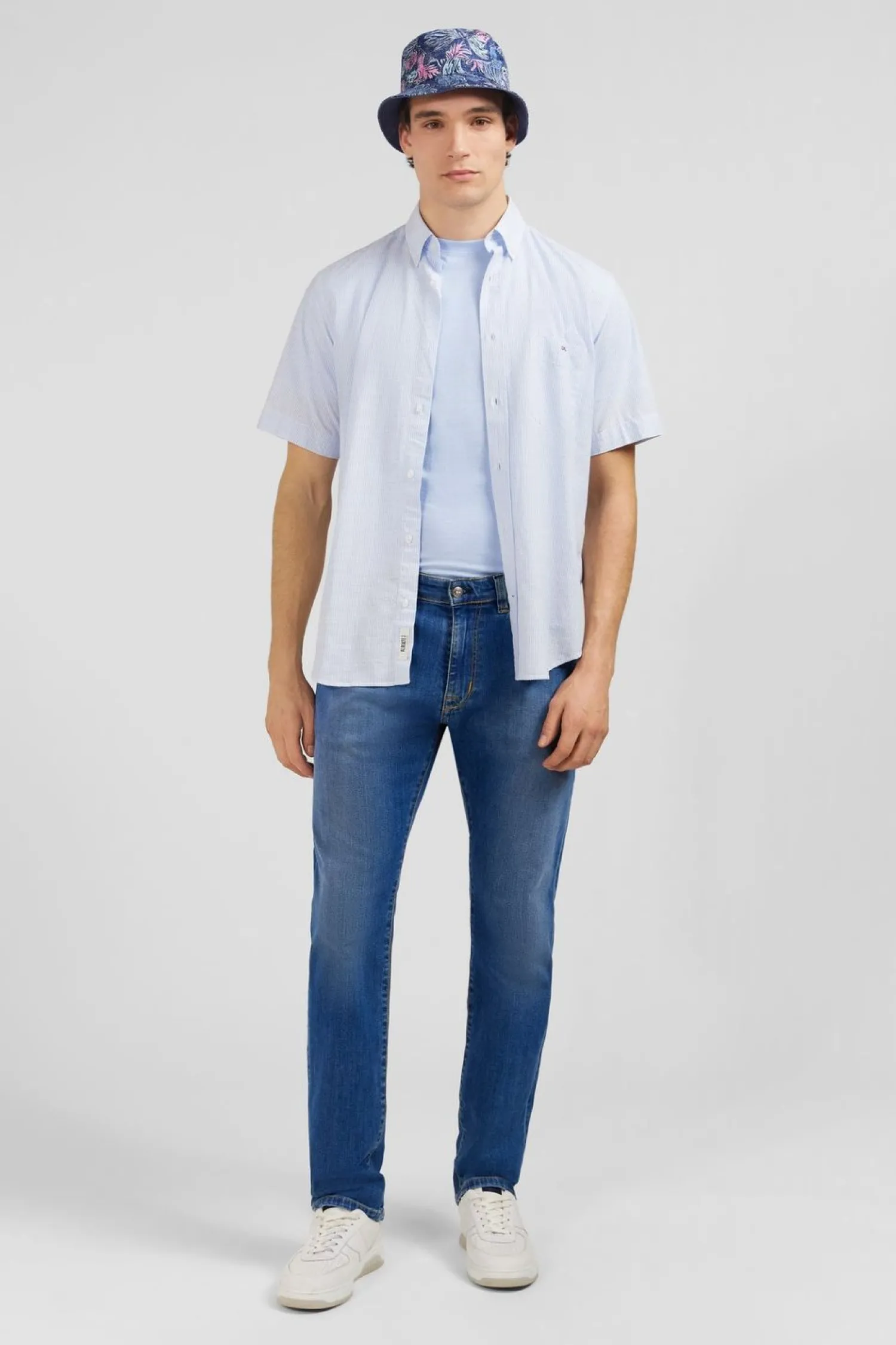 New Jean Bleu 5 Poches Homme Pantalons