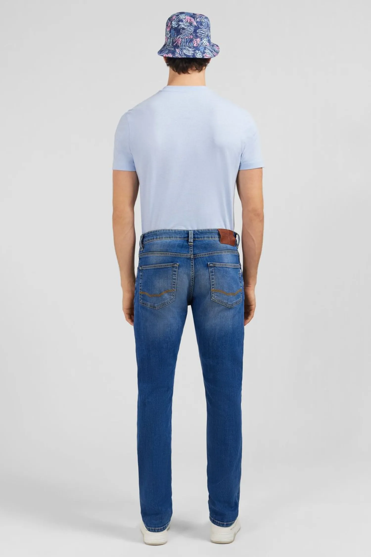 New Jean Bleu 5 Poches Homme Pantalons