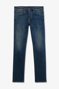 Sale Jean Bleu 5 Poches Homme Pantalons
