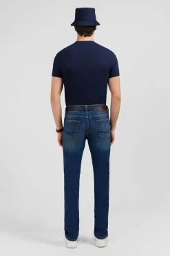 Sale Jean Bleu 5 Poches Homme Pantalons