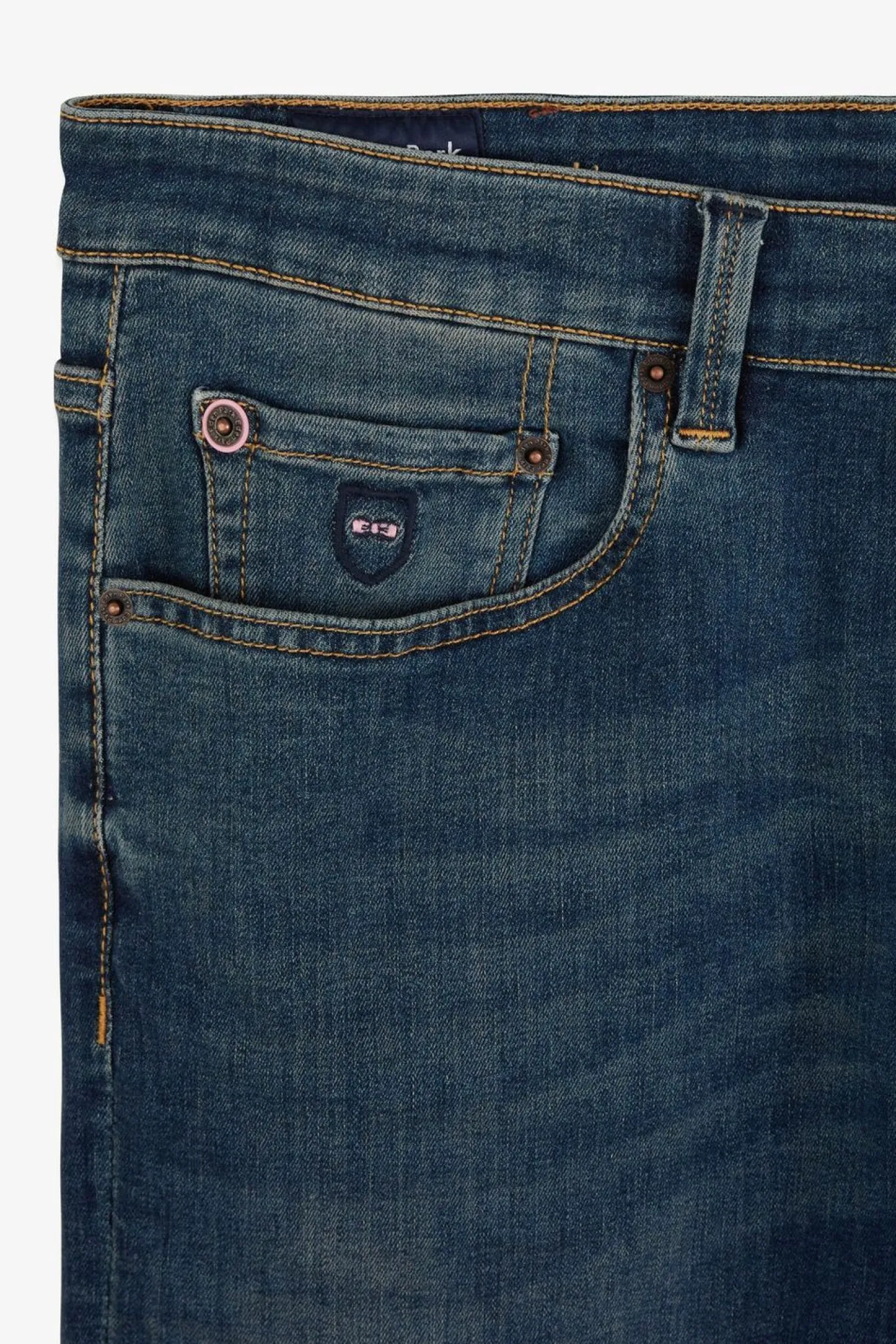 Sale Jean Bleu 5 Poches Homme Pantalons