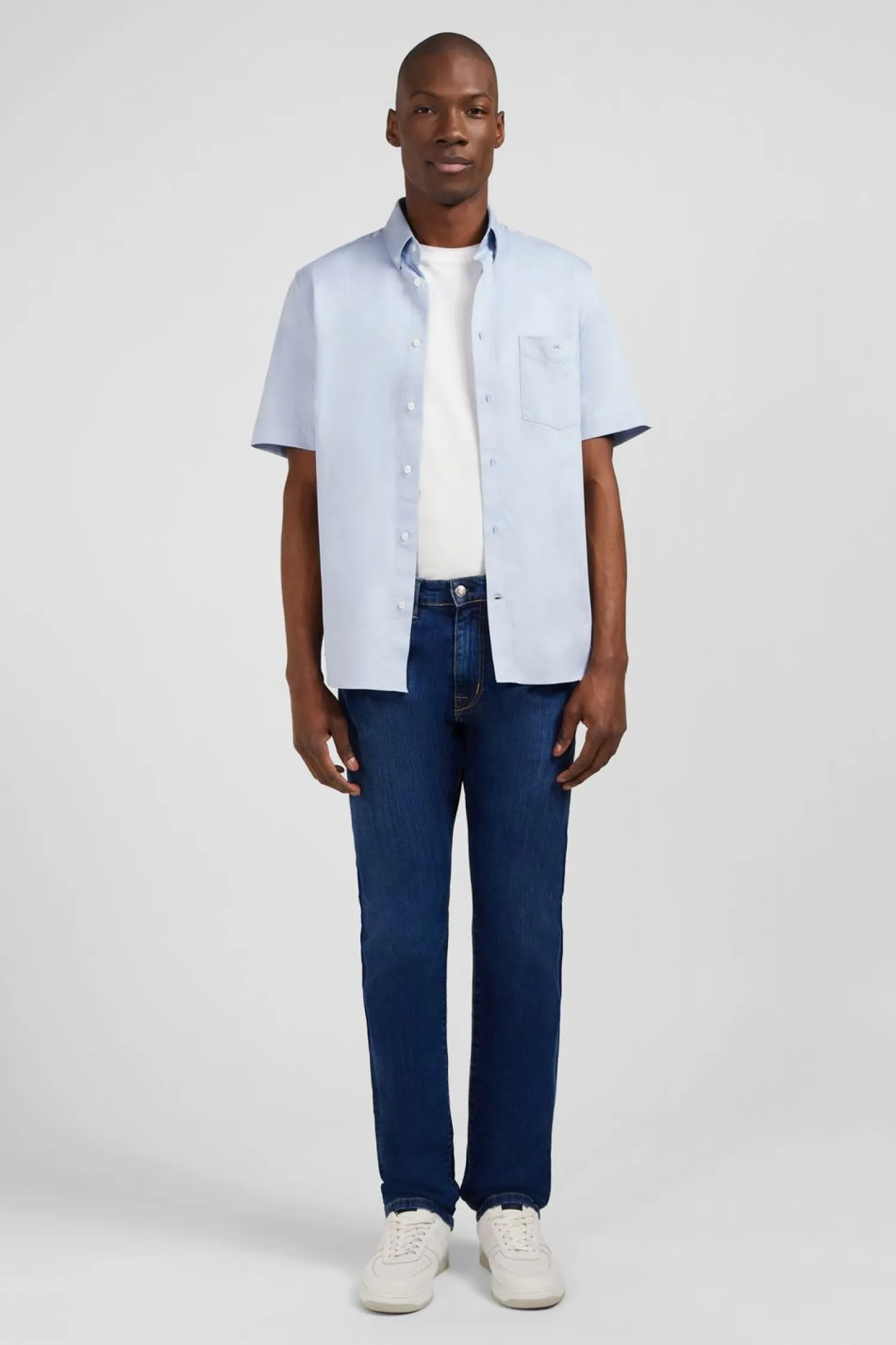 Hot Jean Brut En Coton Denim Stretch Coupe Regular Homme Pantalons