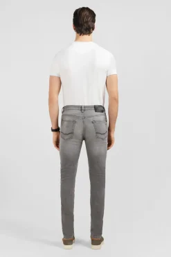 Online Jean Gris 5 Poches Homme Pantalons