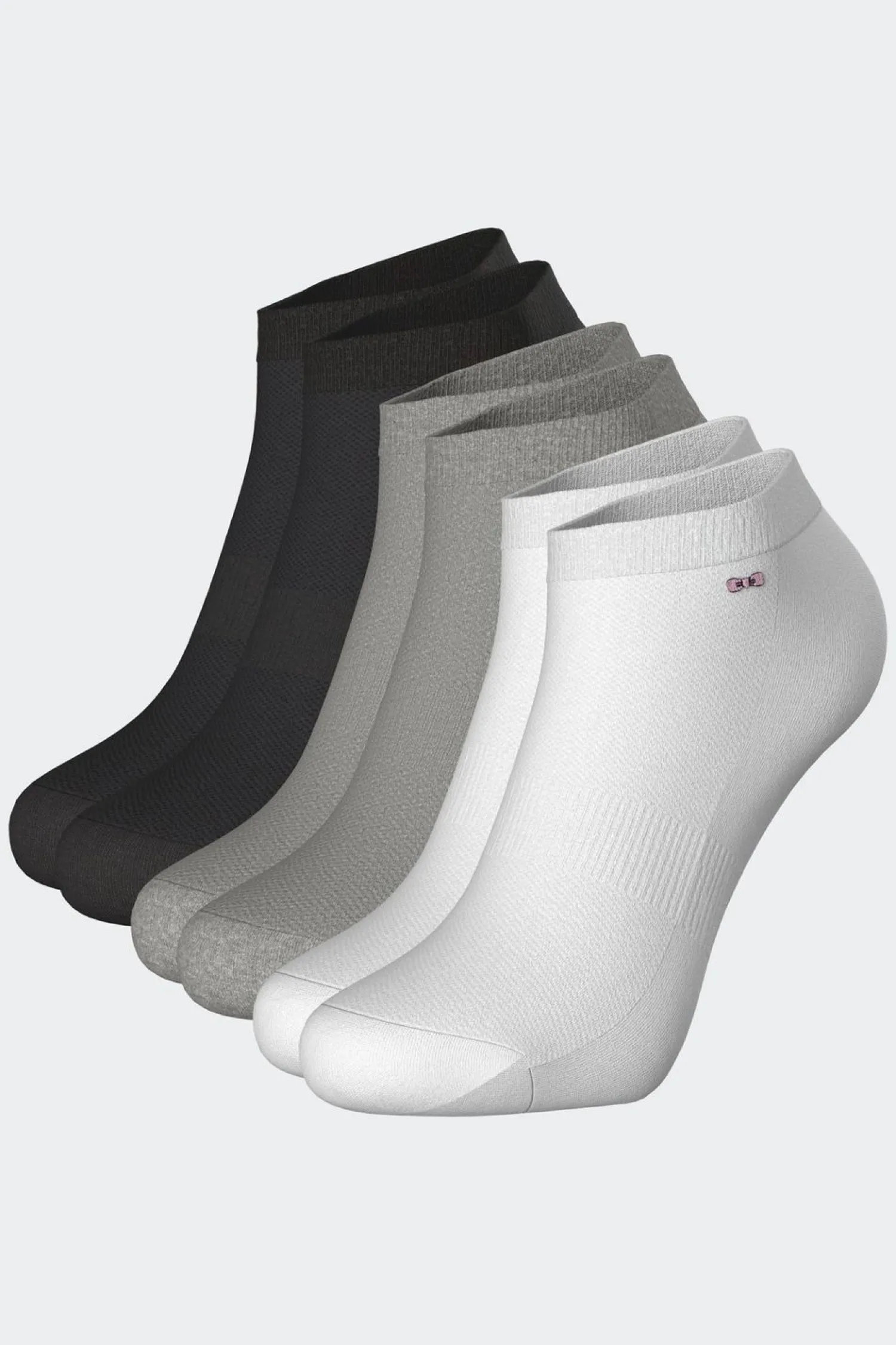 Discount Lot De 3 Paires De Chaussettes Basses En Coton Stretch Homme Chaussettes