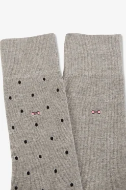 Lot De 2 Paires De Chaussettes Grises En Coton Stretch Homme Chaussettes