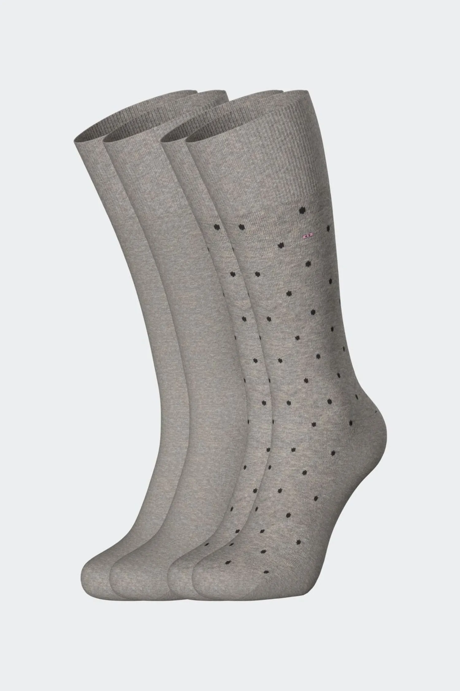 Lot De 2 Paires De Chaussettes Grises En Coton Stretch Homme Chaussettes