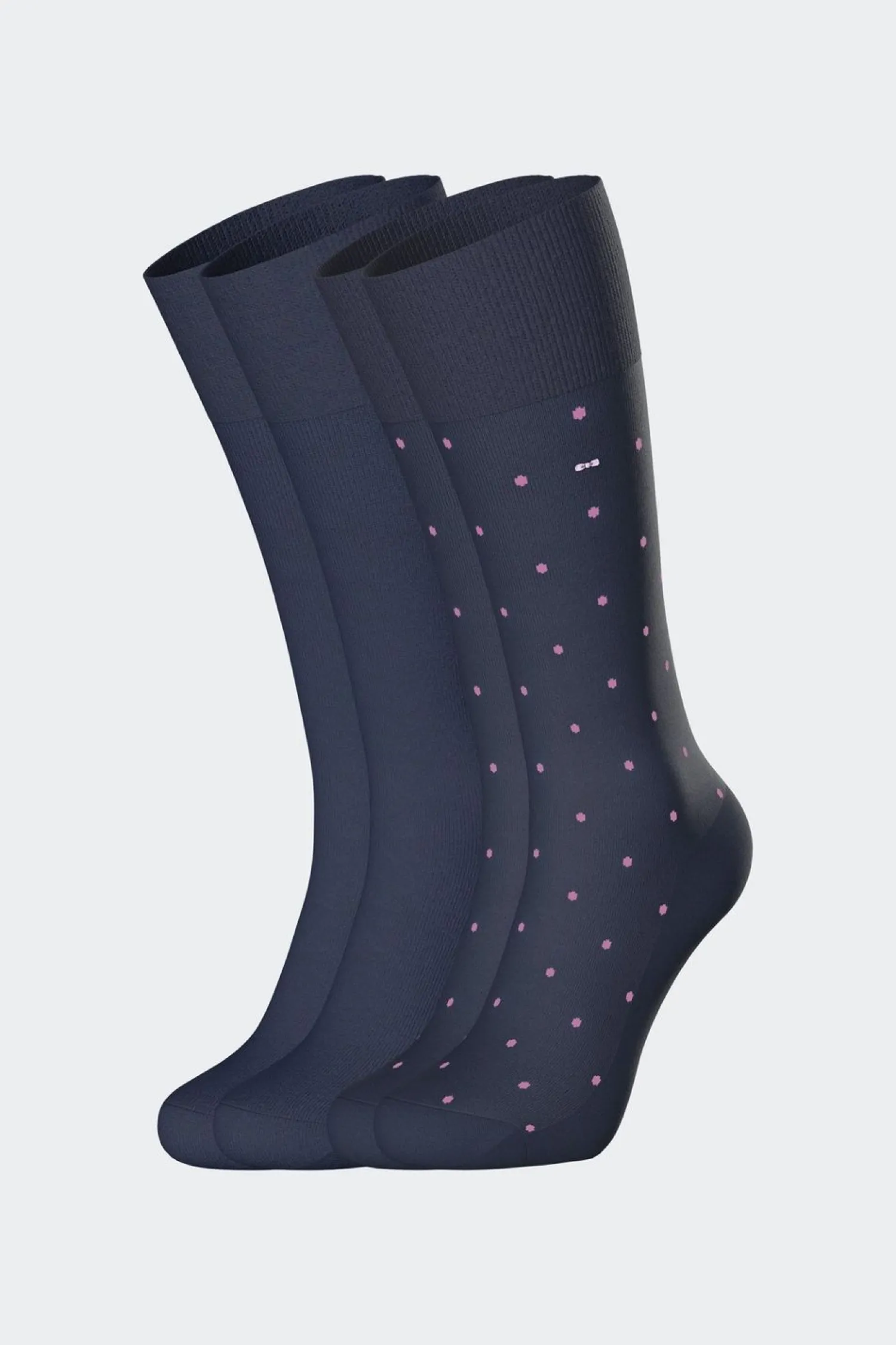 Best Lot De 2 Paires De Chaussettes Marine En Coton Stretch Homme Chaussettes