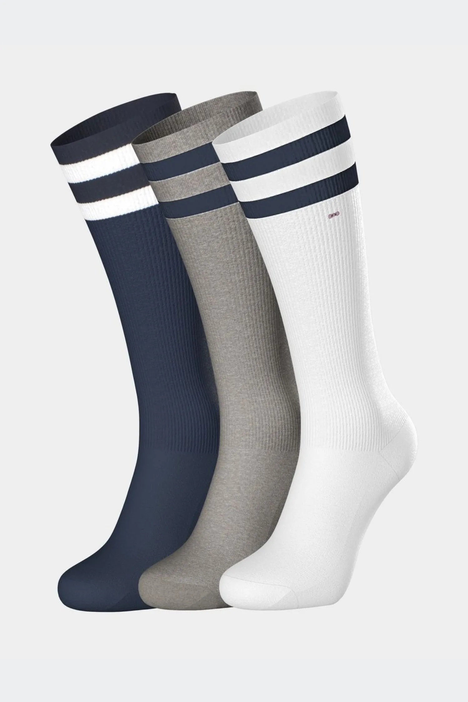 Online Lot De 3 Paires De Chaussettes Marine A Bords Cercles En Coton Stretch Homme Chaussettes
