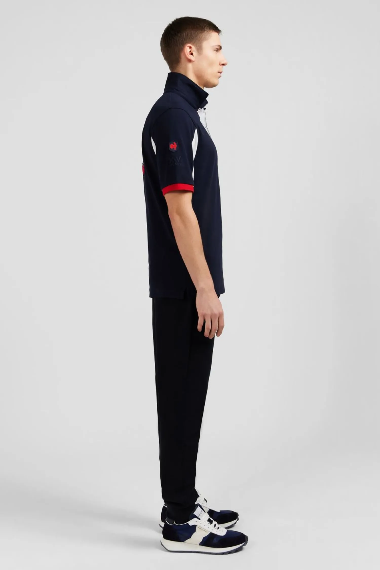Sale aiot Beu Fonce Coorbock A Broderie N°10 Au Do Homme Maillots De Rugby
