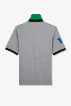 Outlet aiot Gri A anche Courte Homme Maillots De Rugby