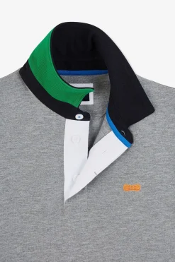 Outlet aiot Gri A anche Courte Homme Maillots De Rugby