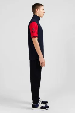 Hot aiot Rouge Coorbock A Broderie Coq Au Do Homme Maillots De Rugby