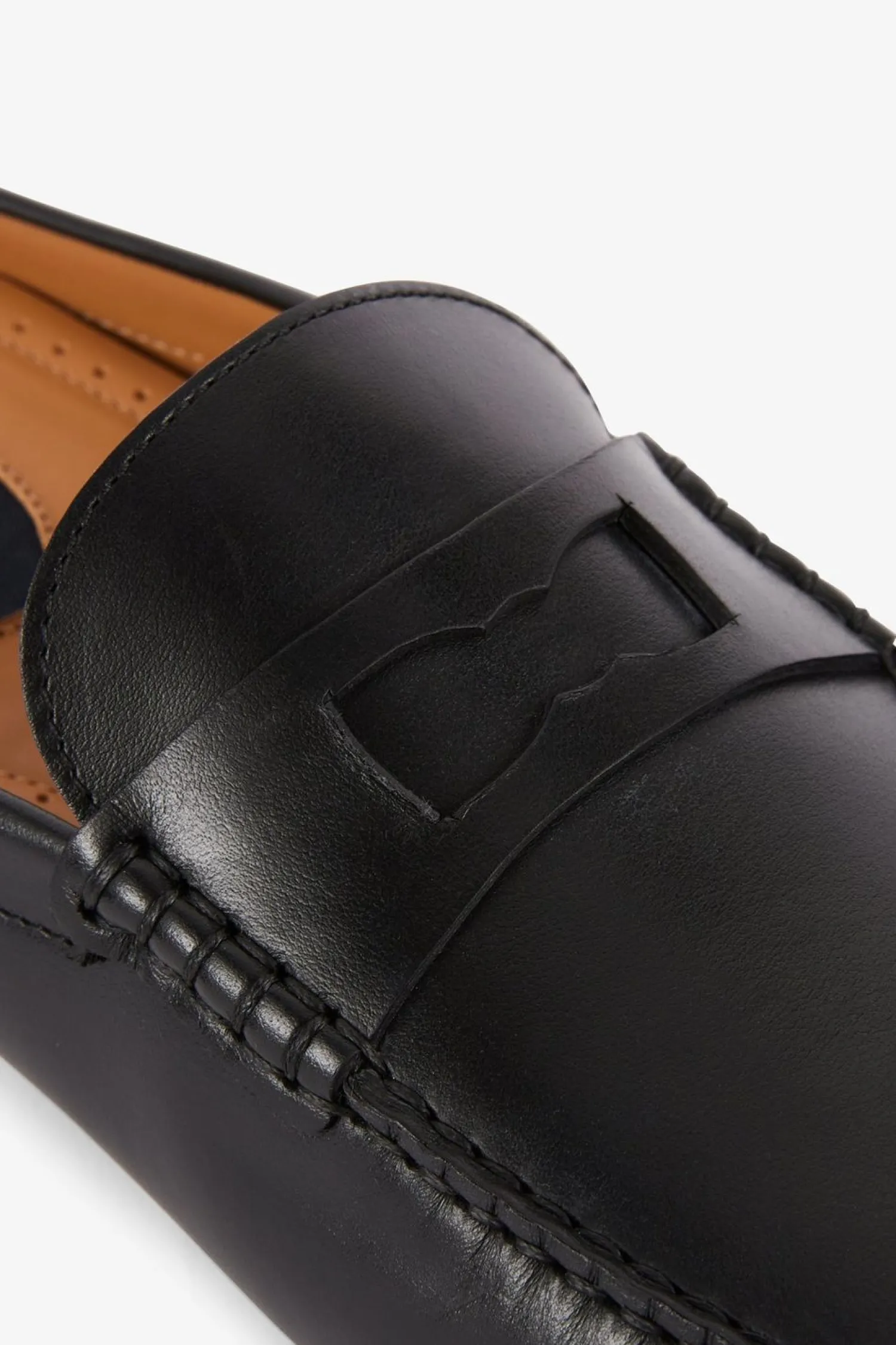Clearance Mocassins Noirs En Cuir Homme Mocassins