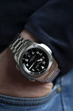 Clearance Montre Automatique Diver En Acier Homme Montre