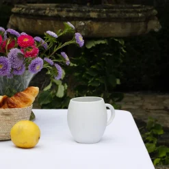 Online Mug Blanc En Porcelaine De Limoges - Petit Modele Art De La Table