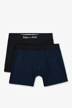 Discount Pack De 2 Boxer Beu Detai otif Et Uni Homme Sous-Vêtements
