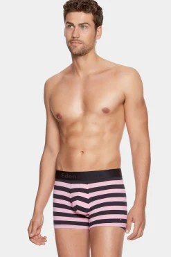 Discount Pack De 2 Boxer Beu arine Rayure Roe Et Uni Homme Sous-Vêtements