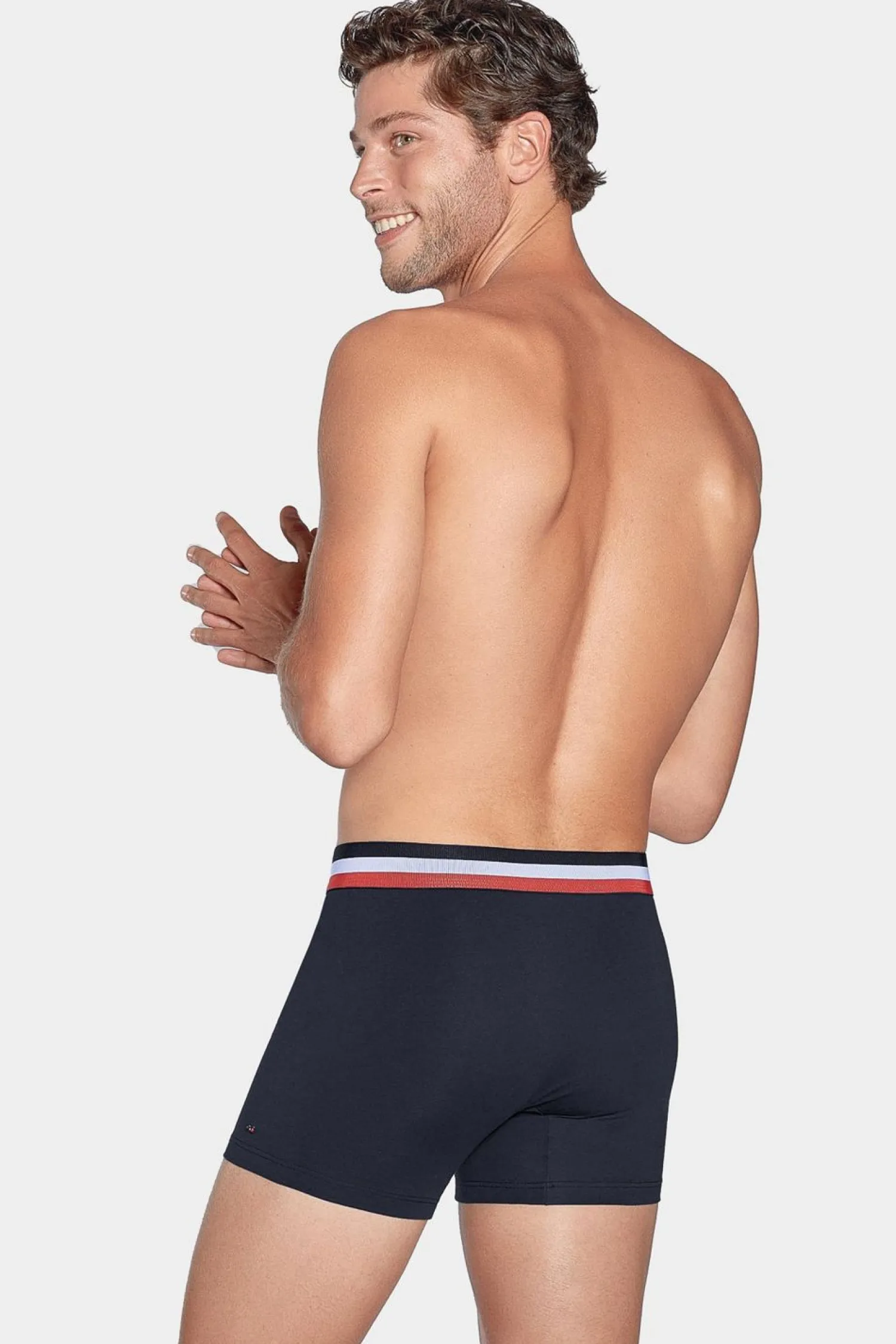 Online Pack De 2 Boxer Roe Et Beu Uni Ceinture Contratante Homme Sous-Vêtements