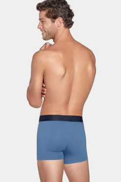 Best Pack De 2 Boxer Uni Beu Cair Et Noir Homme Sous-Vêtements