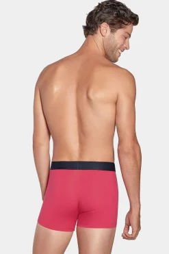Discount Pack De 2 Boxer Uni Rouge Et Noir Homme Sous-Vêtements
