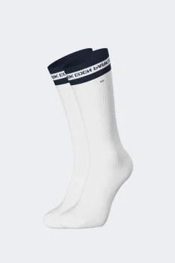 New Paire De Chaussettes Blanches Siglees En Coton Stretch Homme Chaussettes