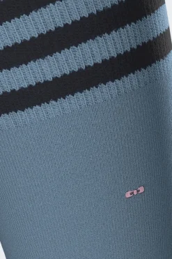 Sale Paire De Chaussettes Ciel A Bords Rayes En Coton Stretch Homme Chaussettes