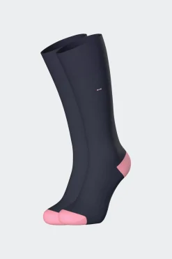 Clearance Paire De Chaussettes Cotelees Marine En Coton Stretch Homme Chaussettes