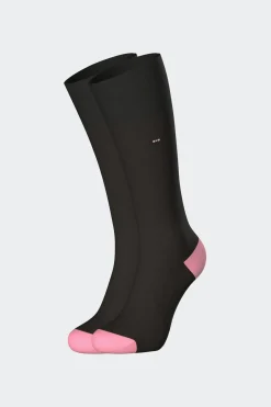 New Paire De Chaussettes Cotelees Noires En Coton Stretch Homme Chaussettes