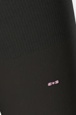 New Paire De Chaussettes Cotelees Noires En Coton Stretch Homme Chaussettes