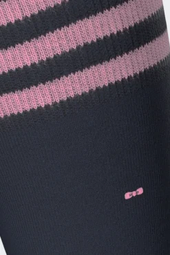 Hot Paire De Chaussettes Marine A Bords Rayes En Coton Stretch Homme Chaussettes