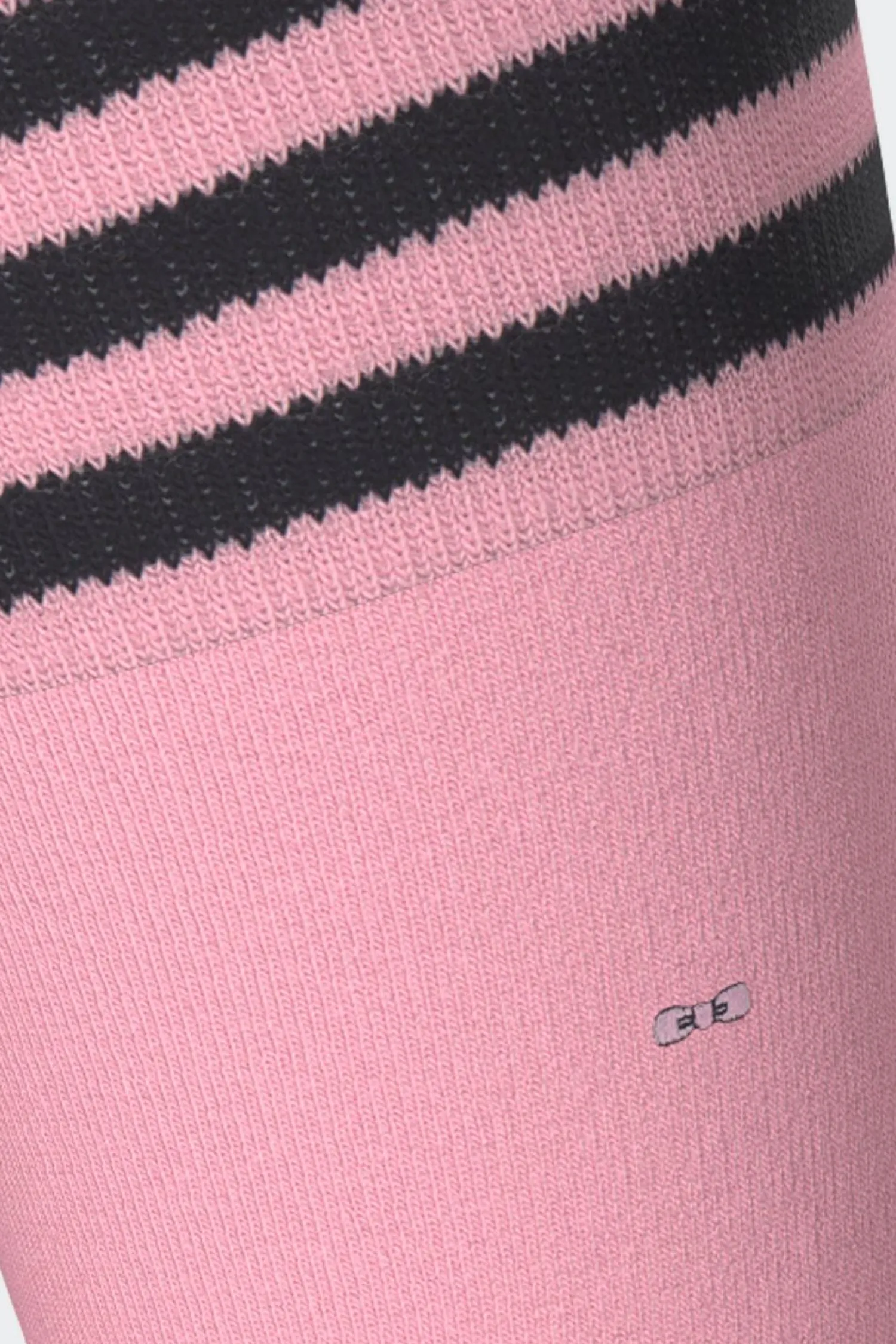 Clearance Paire De Chaussettes Roses A Bords Rayes En Coton Stretch Homme Chaussettes