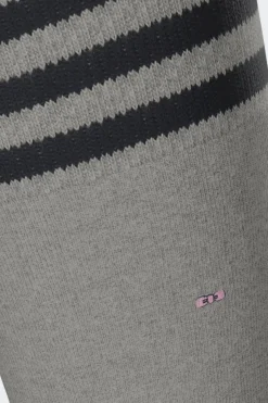 Sale Paire De Chaussettes Roses A Bords Rayes En Coton Stretch Homme Chaussettes