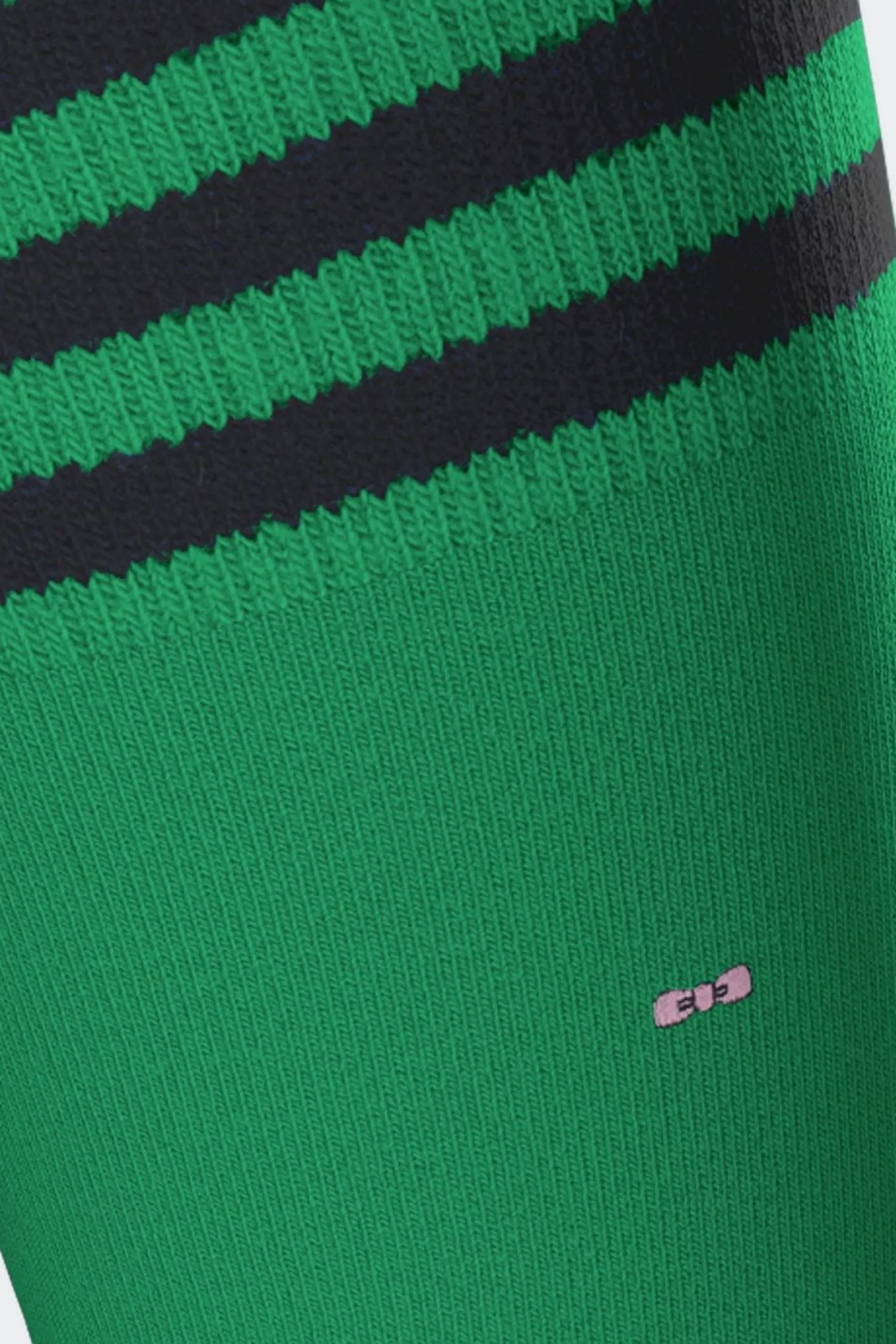 Clearance Paire De Chaussettes Vertes A Bords Rayes En Coton Stretch Homme Chaussettes