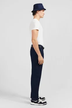 Online Pantalon Bleu Marine Droit 5 Poches Homme Pantalons