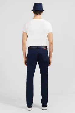 Online Pantalon Bleu Marine Droit 5 Poches Homme Pantalons