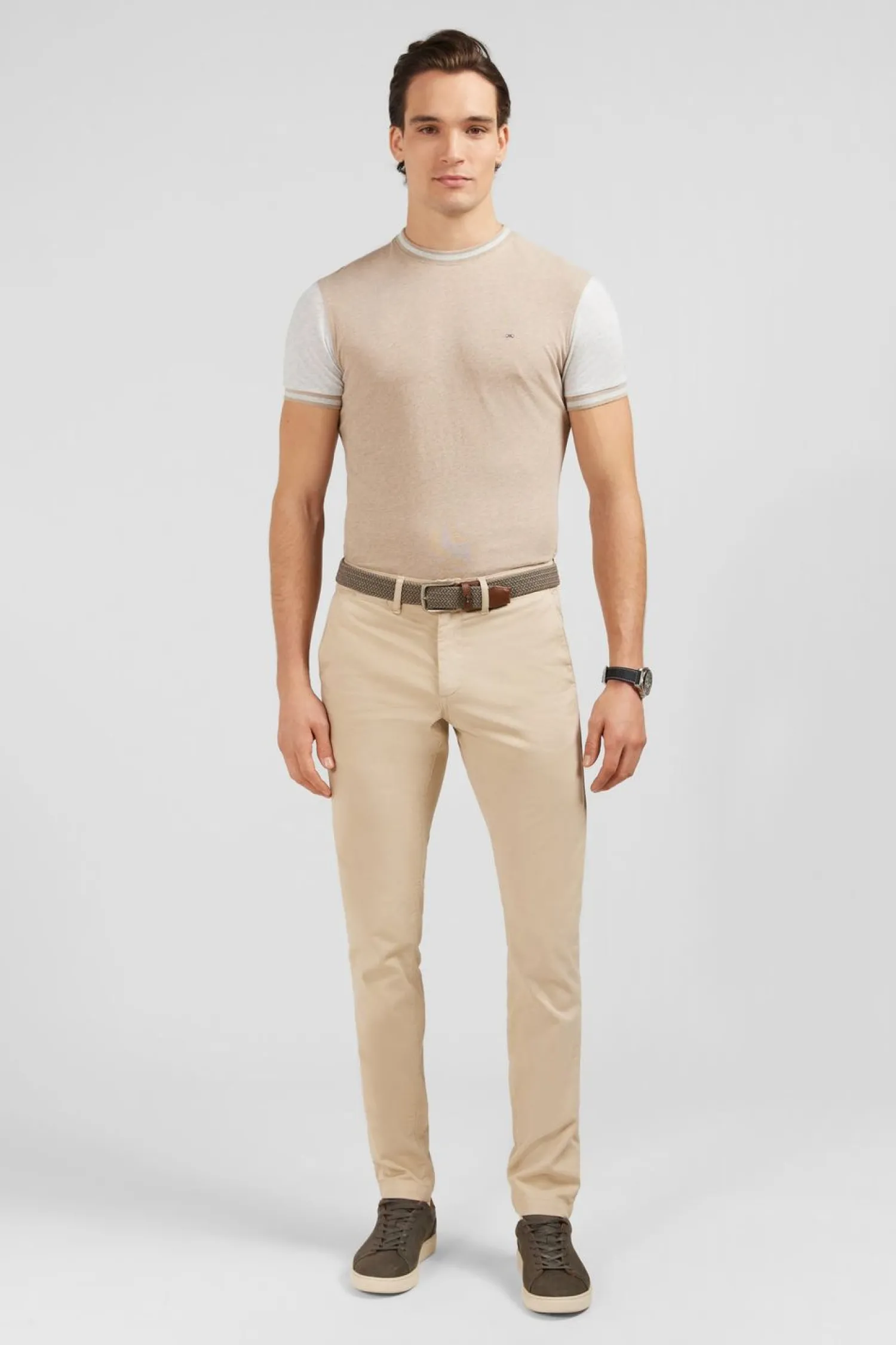 Outlet Pantalon Chino Beige Homme Pantalons