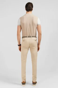 Outlet Pantalon Chino Beige Homme Pantalons
