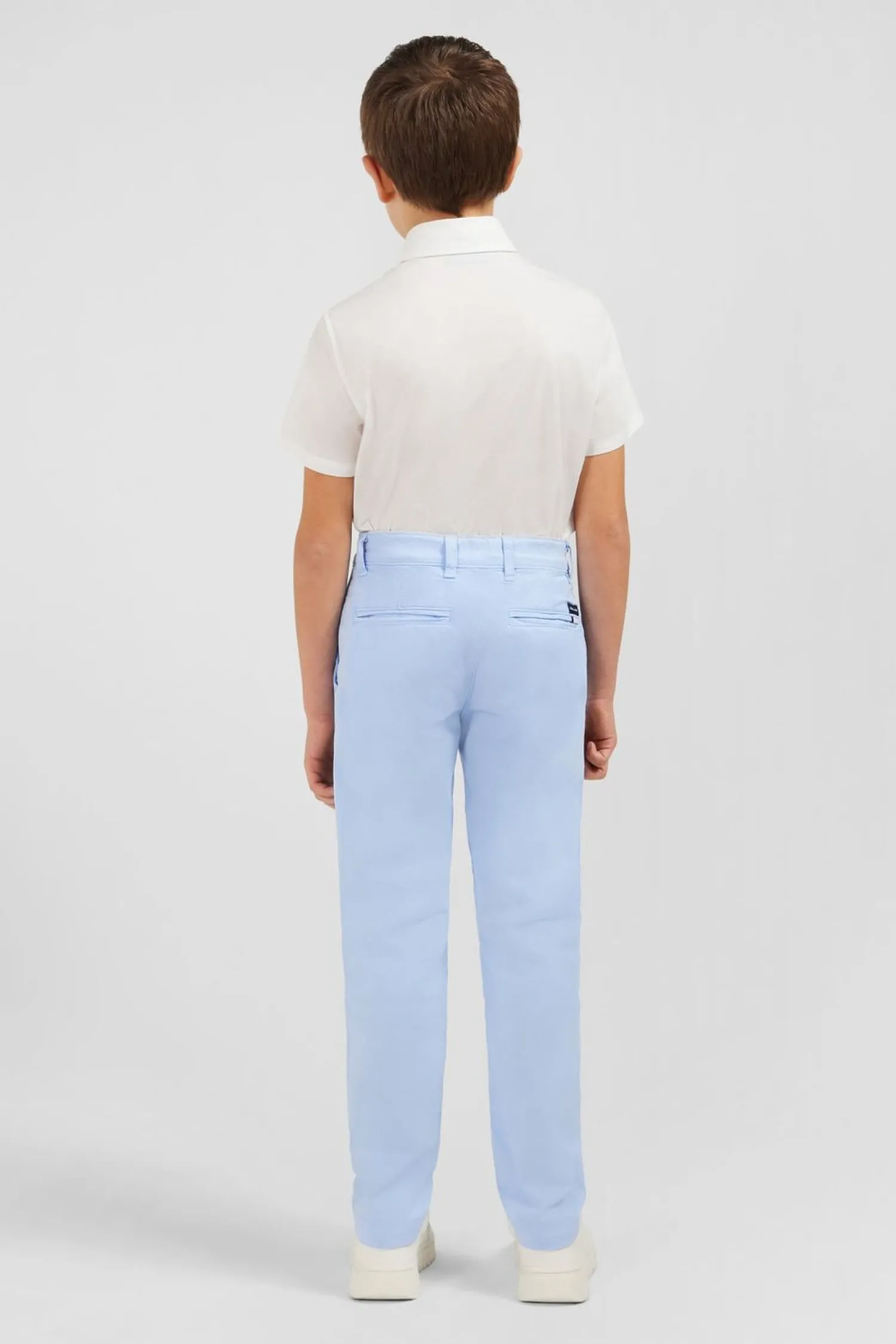 Online Pantalon Chino Bleu Ciel En Coton Stretch Enfant Enfant