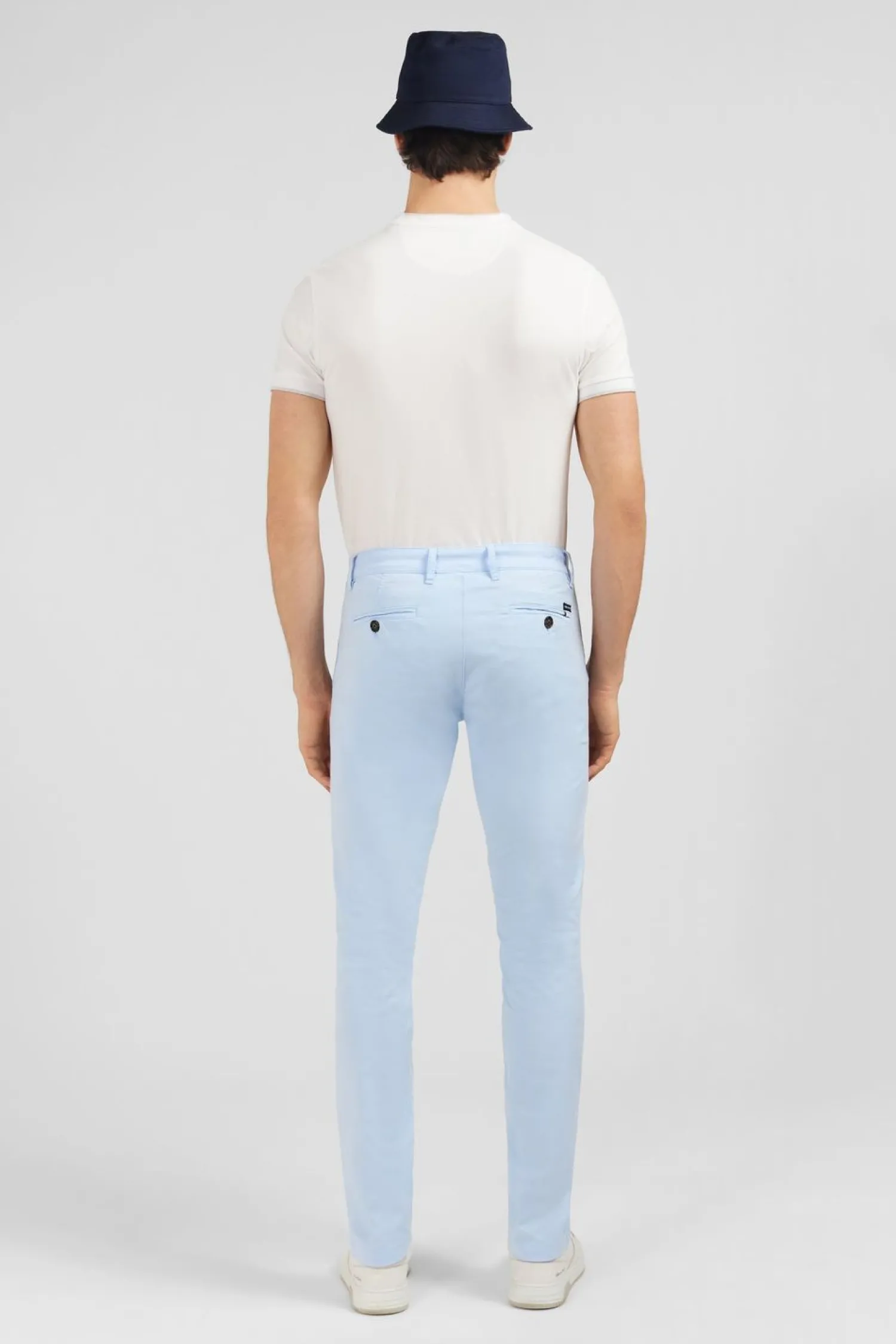 Sale Pantalon Chino Bleu Clair Homme Pantalons