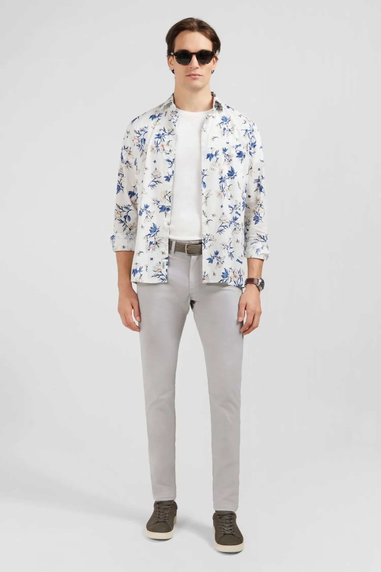 New Pantalon Chino Gris Homme Pantalons
