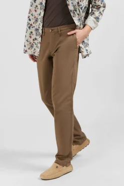 Outlet Pantalon Chino Marron Homme Pantalons