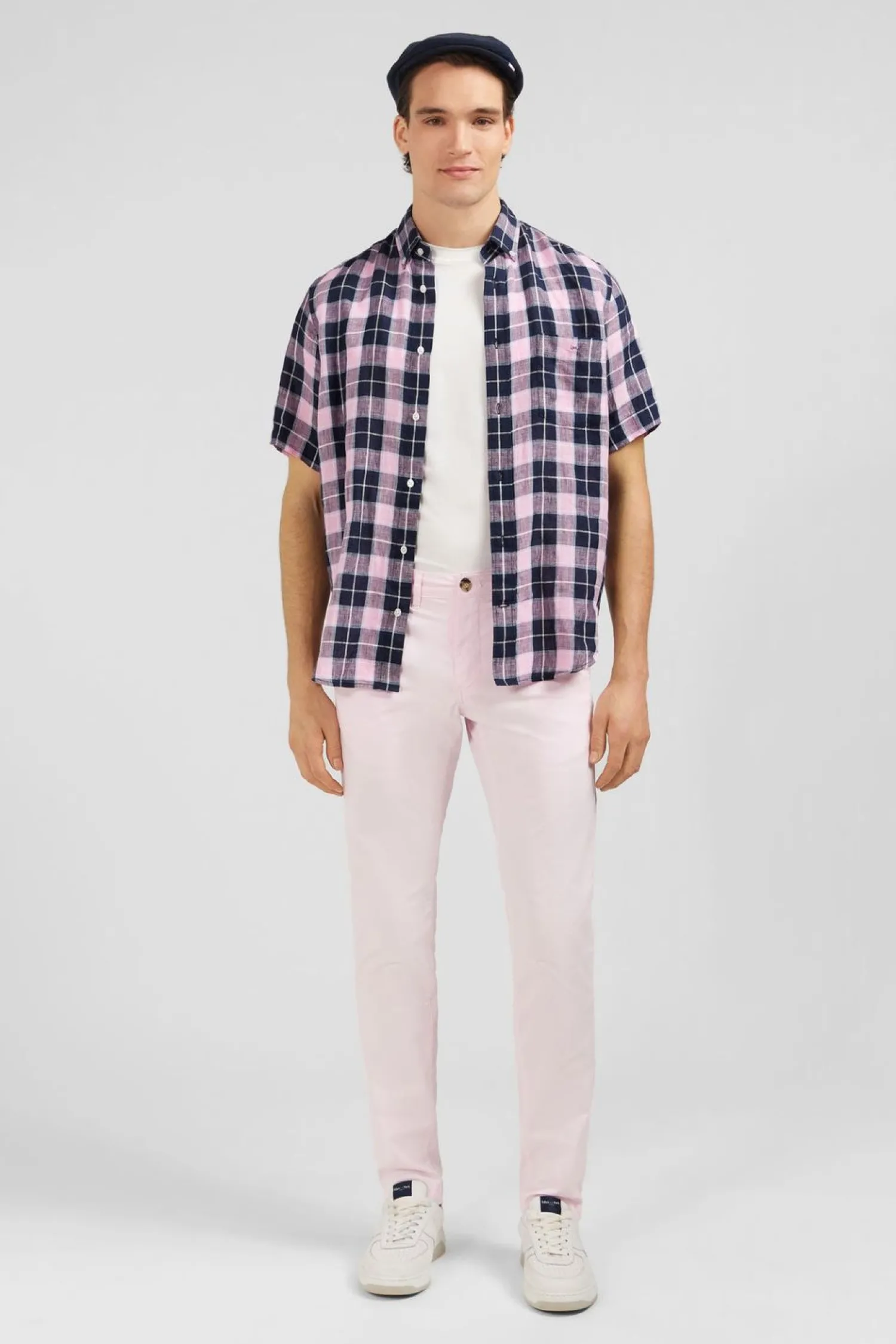 Clearance Pantalon Chino Rose Homme Pantalons