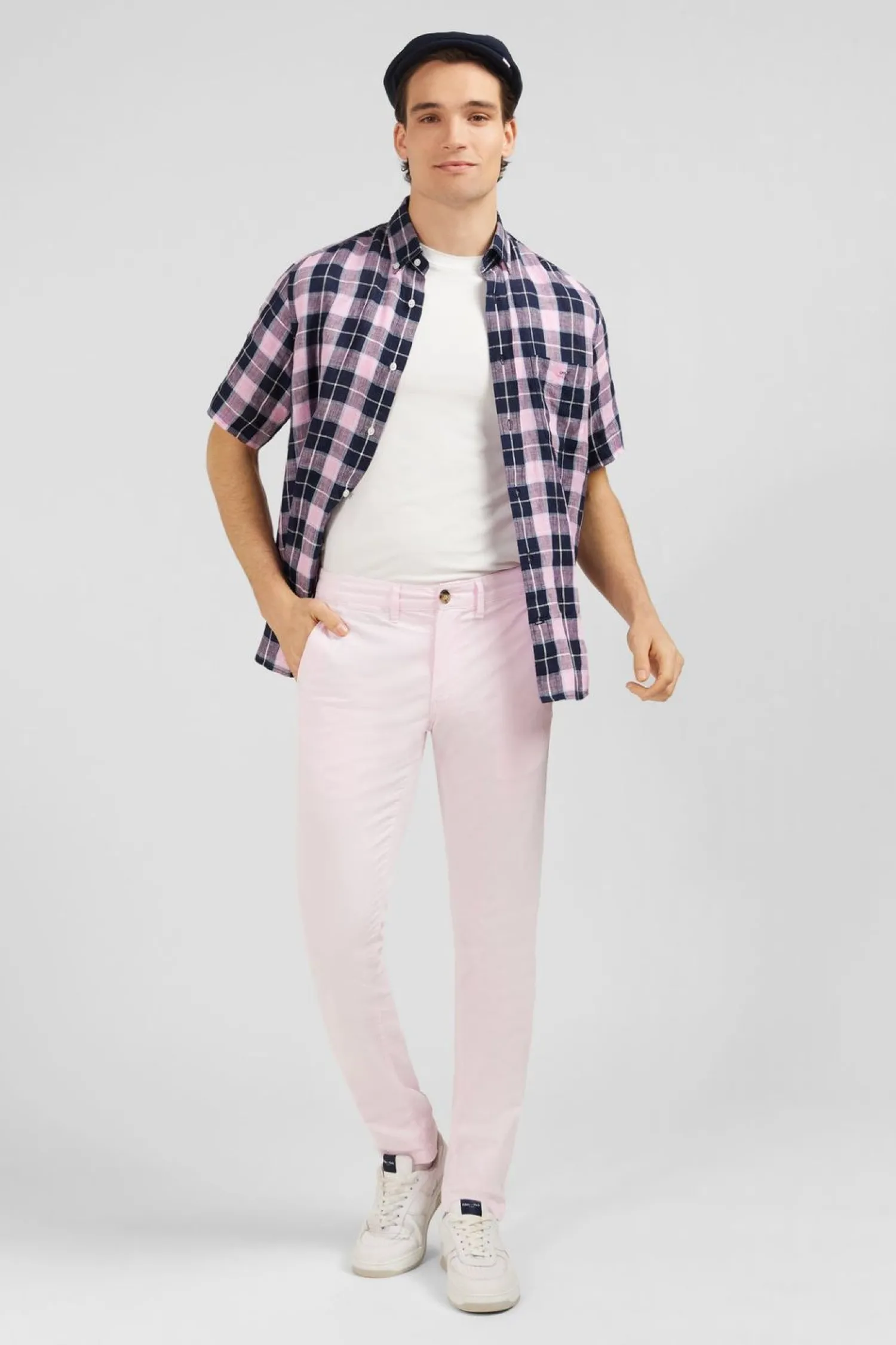 Clearance Pantalon Chino Rose Homme Pantalons