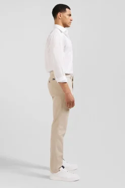 Pantalon Chino Sans Plis Beige Homme Pantalons