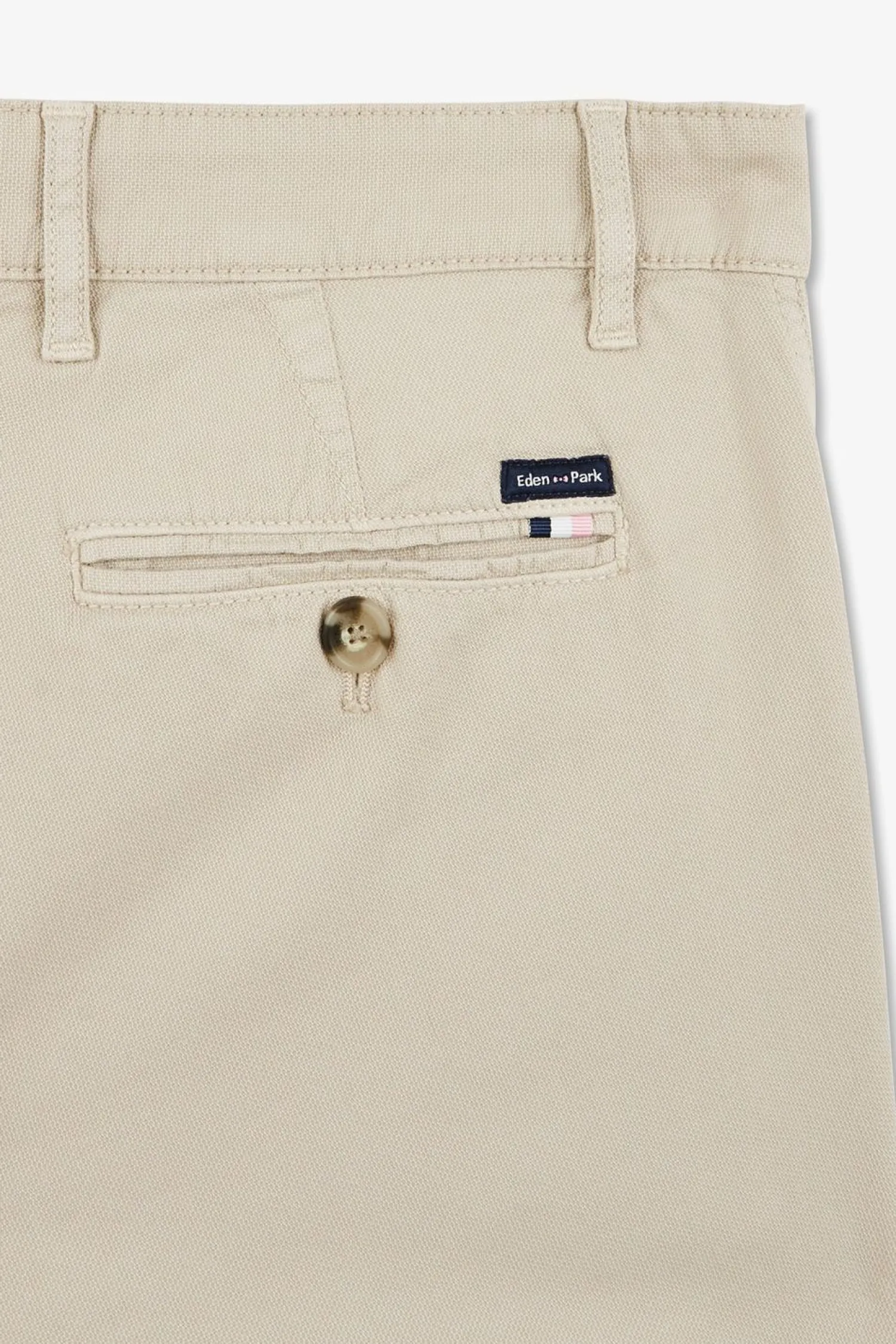 Pantalon Chino Sans Plis Beige Homme Pantalons