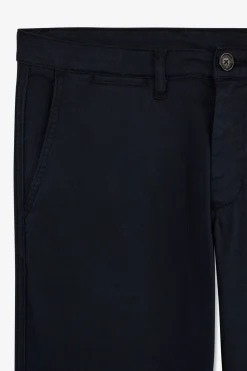 New Pantalon Chino Sans Plis Bleu Marine Homme Pantalons